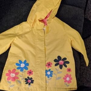 Yellow Floral Kids Jacket